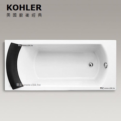 KOHLER Ove 壓克力浴缸附浴枕(170cm) K-1707T-58-0 