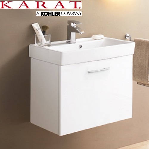KARAT 瓷盆檯面浴櫃組(52cm) K-1740_KC-740H  |面盆 . 浴櫃|浴櫃