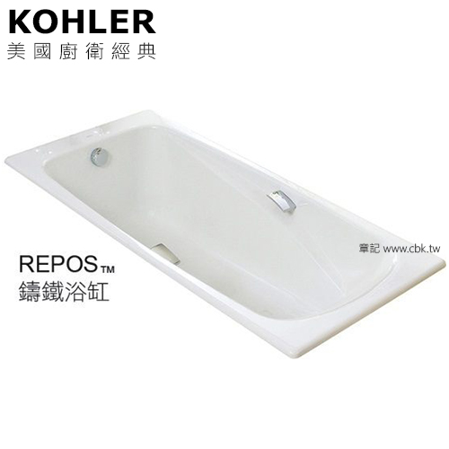 KOHLER REPOS 鑄鐵浴缸(170cm) K-18201K-GR-0  |浴缸|浴缸