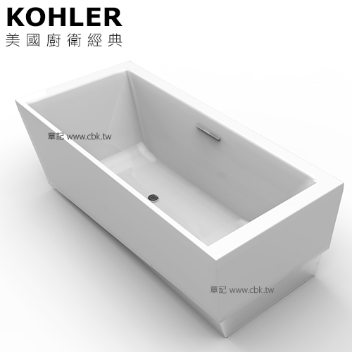 KOHLER EVOK 壓克力浴缸(167.5cm) K-18343T-0  |浴缸|浴缸