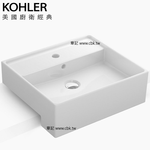KOHLER Delta 方形半嵌盆(49cm) K-20338T-1-0 