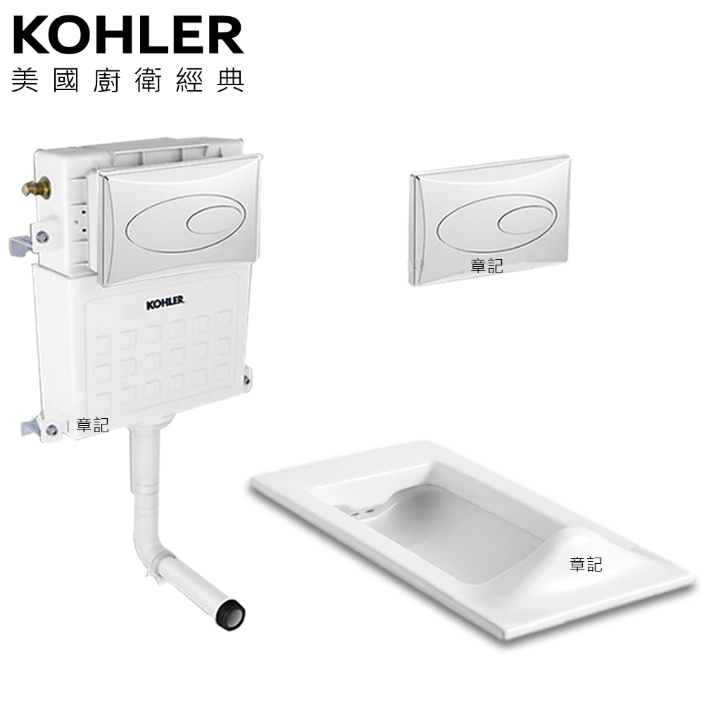 KOHLER Bardon Squat 蹲便器 20443T-0_77666T-NA_6283T-CP