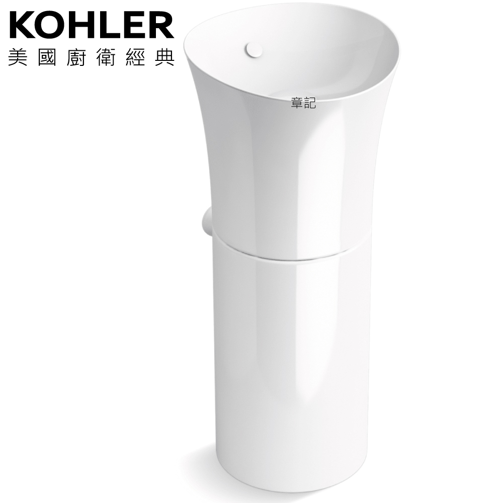 KOHLER Veil 瓷腳面盆(41cm) K-20701-0  |面盆 . 浴櫃|面盆