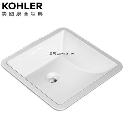 KOHLER Brazn 下嵌檯面盆(41.3cm) K-21056K-0  |面盆 . 浴櫃|檯面盆