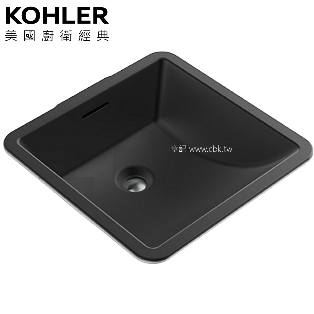 KOHLER Brazn 下嵌檯面盆(41.3cm) K-21056K-HB1  |面盆 . 浴櫃|檯面盆