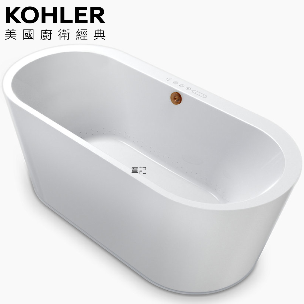 KOHLER Evok 壓克力泡泡按摩浴缸(170cm) K-21351T-ACH-0 