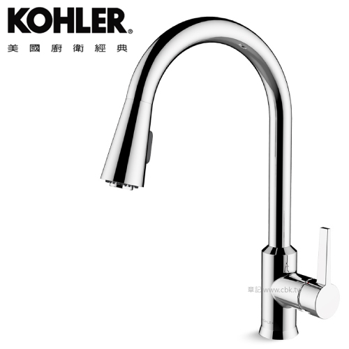 KOHLER Taut 伸縮廚房龍頭 K-21366T-4-CP  |廚具及配件|廚房龍頭