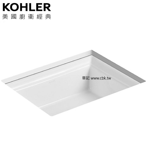 KOHLER Harken 下嵌檯面盆(54cm) K-21783T-0  |面盆 . 浴櫃|檯面盆