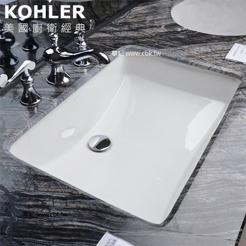 KOHLER Ladena 下嵌檯面盆(59.1cm) K-2215X-0  |面盆 . 浴櫃|檯面盆