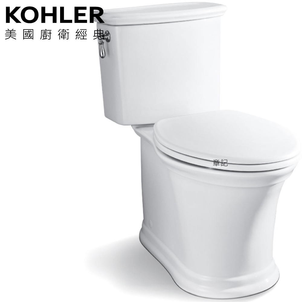 ★ 色彩生活優惠 ★ KOHLER Harken 水漩風省水馬桶 K-22696T-SW-0  |馬桶|馬桶