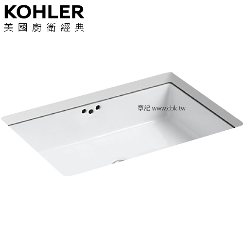 KOHLER Kathryn 下嵌檯面盆(60.6cm) K-2297-0  |面盆 . 浴櫃|檯面盆