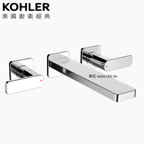 KOHLER Parallel 附牆浴缸龍頭 K-23491T-4-CP  |浴缸|浴缸龍頭