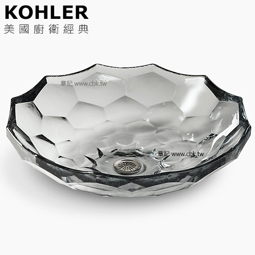 ★ 設計趨勢優惠 ★ KOHLER Briolette 玻璃檯面盆(44.5cm) K-2373-B11  |面盆 . 浴櫃|檯面盆