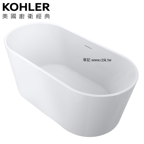 KOHLER Evok 2.0 壓克力浴缸(160cm) K-25166T-0  |浴室配件|馬桶刷架