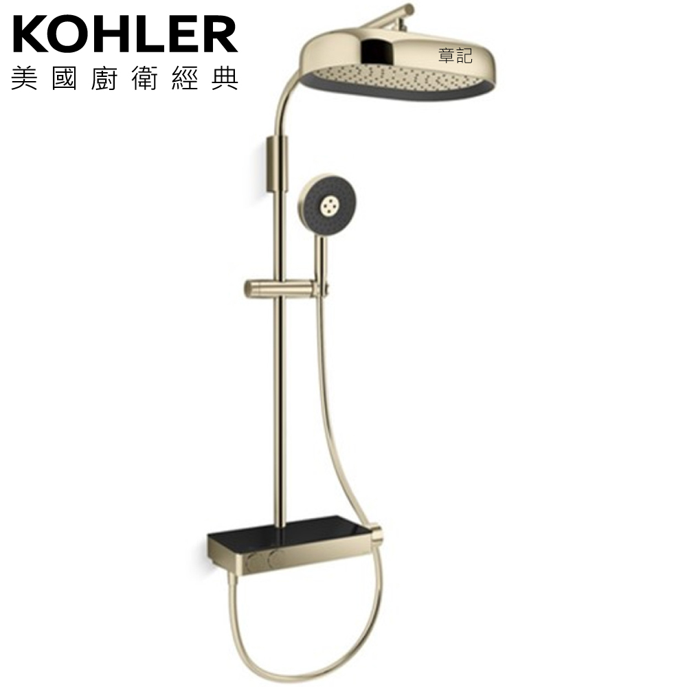 ★ 色彩生活優惠 ★ KOHLER Anthem 恆溫二路淋浴柱(法蘭金) K-26331T-9-AF  |SPA淋浴設備|淋浴柱