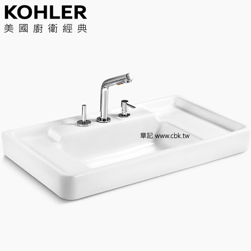 KOHLER Aleutian 一體式檯面盆(90.9cm) K-2746T-8-0  |瓦斯爐 . 電爐|嵌入式瓦斯爐