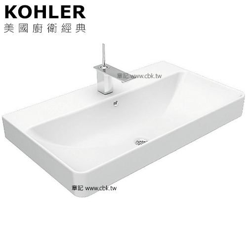KOHLER Forefront 上嵌檯面盆(90cm) K-2749T-1-0  |面盆 . 浴櫃|檯面盆