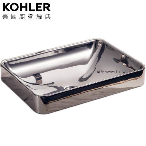 KOHLER Forefront 上嵌檯面盆-鈦空銀(57.5cm) K-28729T-TT  |面盆 . 浴櫃|檯面盆