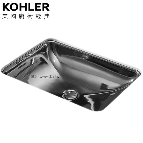 KOHLER Forefront 下嵌檯面盆-鈦空銀(62cm) K-28730T-TT  |面盆 . 浴櫃|檯面盆