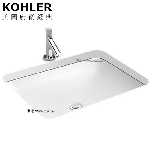 ★ 色彩生活優惠 ★ KOHLER Forefront 下嵌檯面盆(62cm) K-2949T-0  |面盆 . 浴櫃|檯面盆