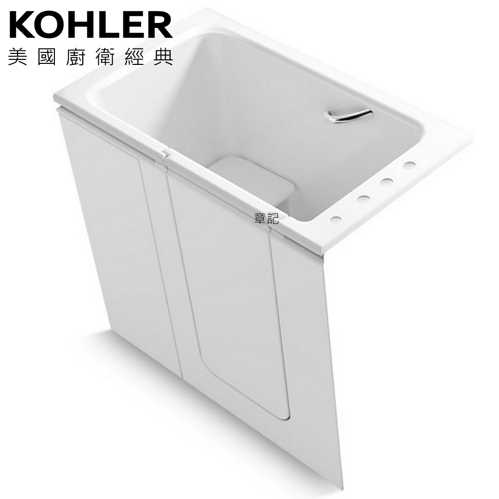 KOHLER Belay 走入式壓克力浴缸(120cm-右角位) K-29719T-RCP-0  |浴室配件|置物架 | 置物櫃