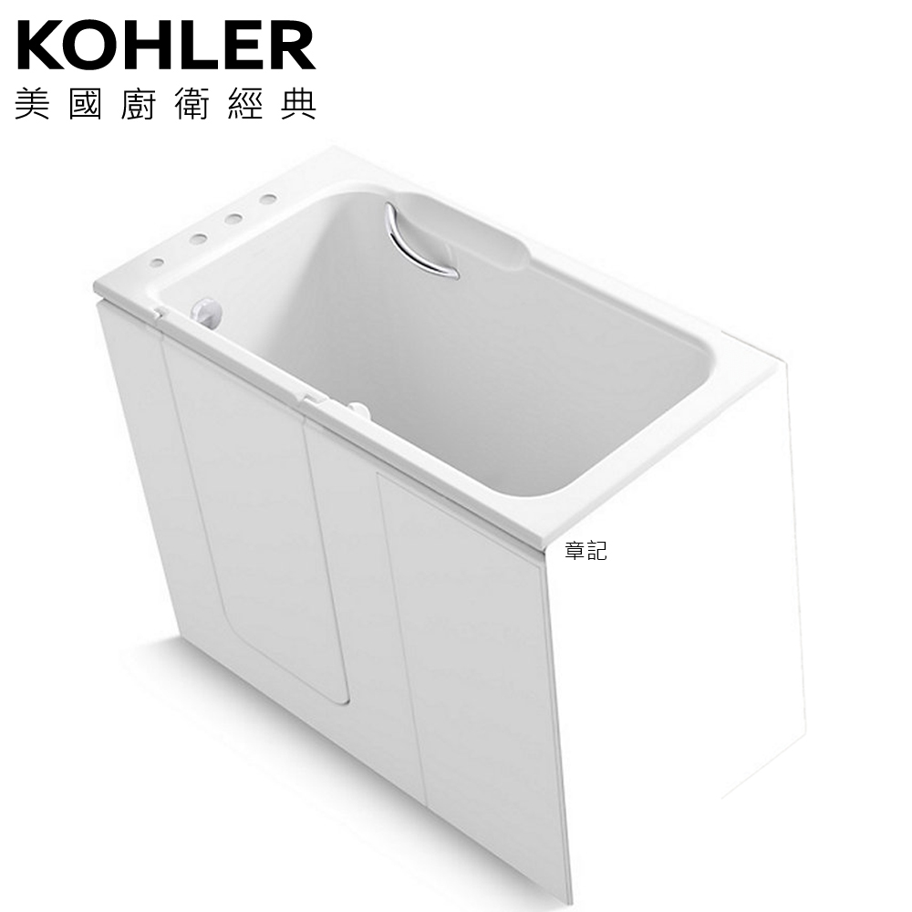 KOHLER Belay 走入式壓克力浴缸(130cm-左角位) K-29720T-LCP-0