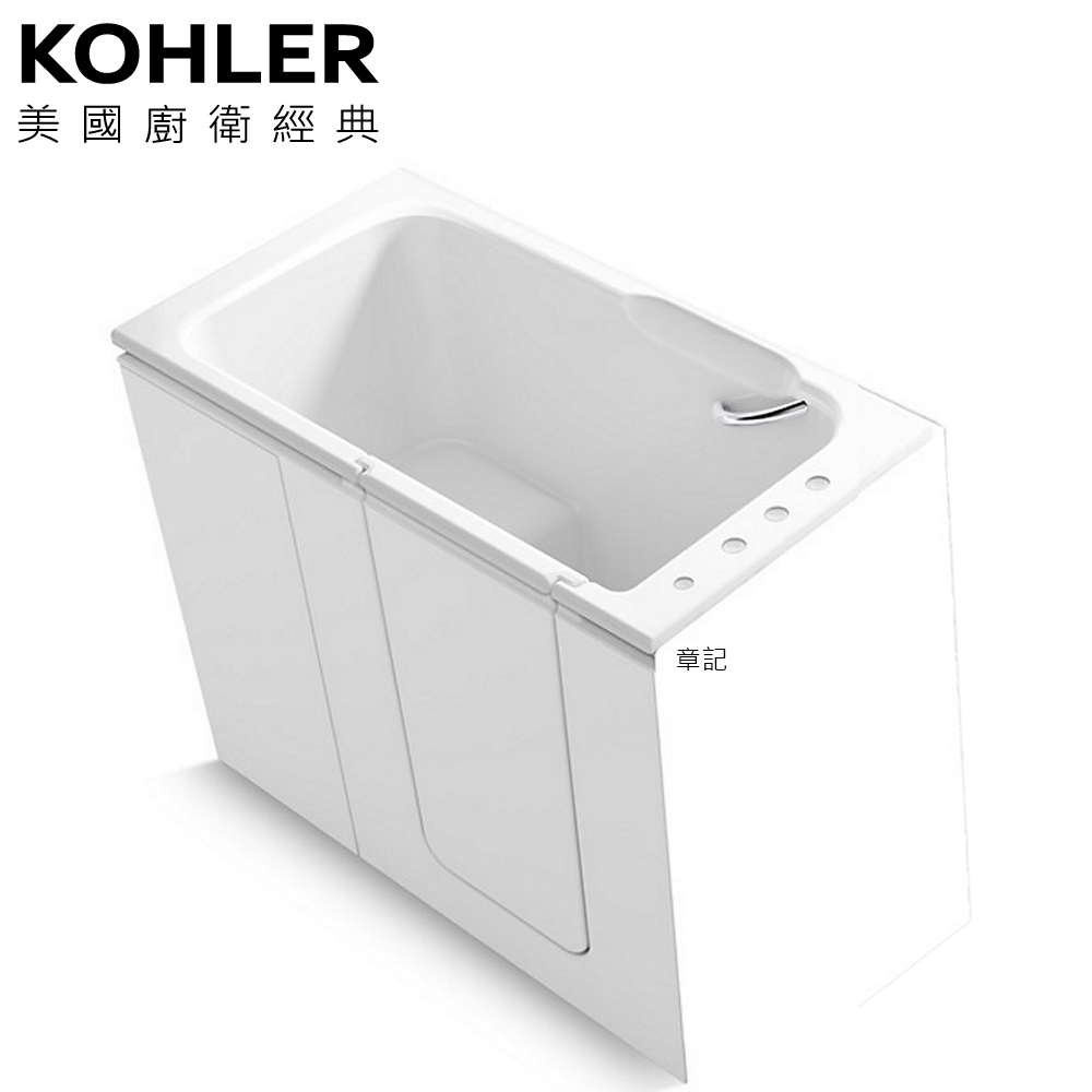 KOHLER Belay 走入式壓克力浴缸(130cm-右角位) K-29720T-RCP-0