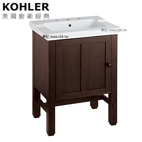 KOHLER Tresham 浴櫃盆組(65cm) K-2979-8_K-2604-F69  |面盆 . 浴櫃|浴櫃