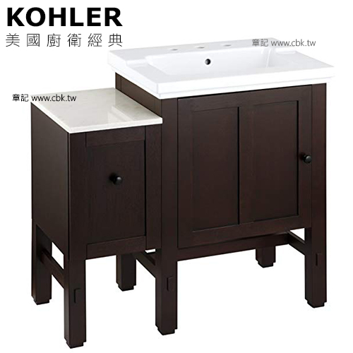 KOHLER Tresham 浴櫃盆組(93cm) K-2979-8_K-2604-F69_K-2607-F69  |面盆 . 浴櫃|浴櫃