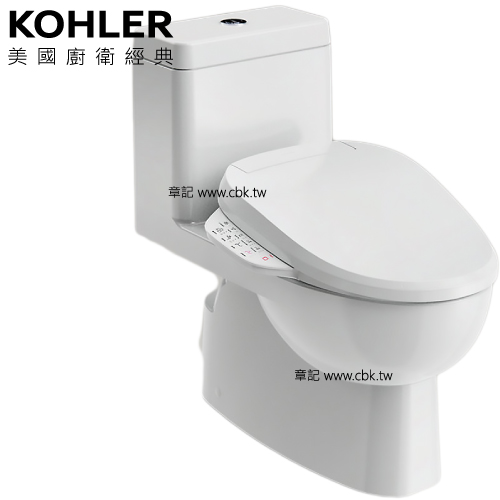 KOHLER Reach 五級旋風單體馬桶 K-3983K-HC-0 搭 C3-150電腦馬桶蓋(管路隱藏版) K-8297TW-HC-0 