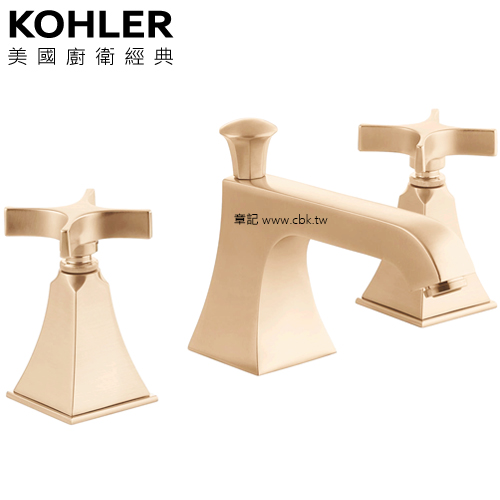 KOHLER Memoirs 三件式十字臉盆龍頭(法蘭金) K-454T-3S-AF 