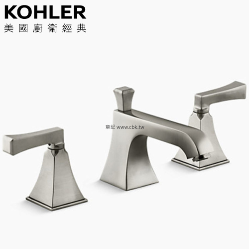 KOHLER Memoirs 三件式臉盆龍頭(羅曼銀) K-454T-4V-BN  |面盆 . 浴櫃|面盆龍頭