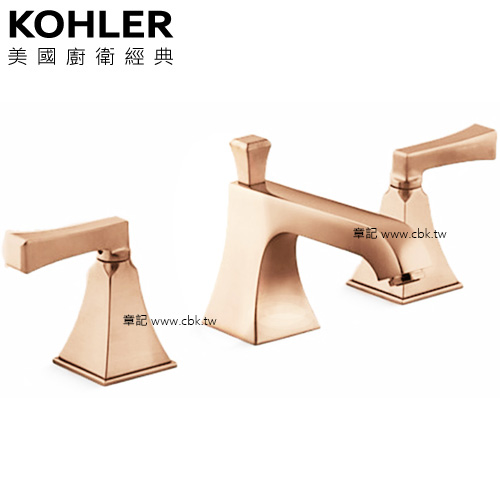 KOHLER Memoirs 三件式臉盆龍頭(玫瑰金) K-454T-4V-RGD  |面盆 . 浴櫃|面盆龍頭