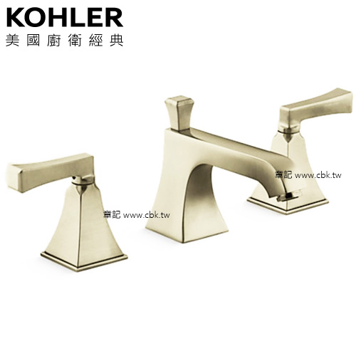 KOHLER Memoirs 三件式臉盆龍頭(香檳金) K-454T-4V-SN  |面盆 . 浴櫃|面盆龍頭