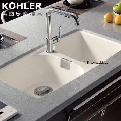 KOHLER Forte 人造石下嵌式水槽(80x45cm) K-45612T-1F-STA 