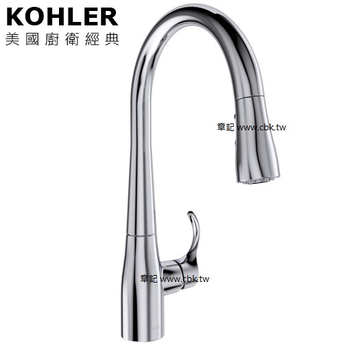 KOHLER Simplice 伸縮廚房龍頭 K-597T-B4-CP  |廚具及配件|廚房龍頭