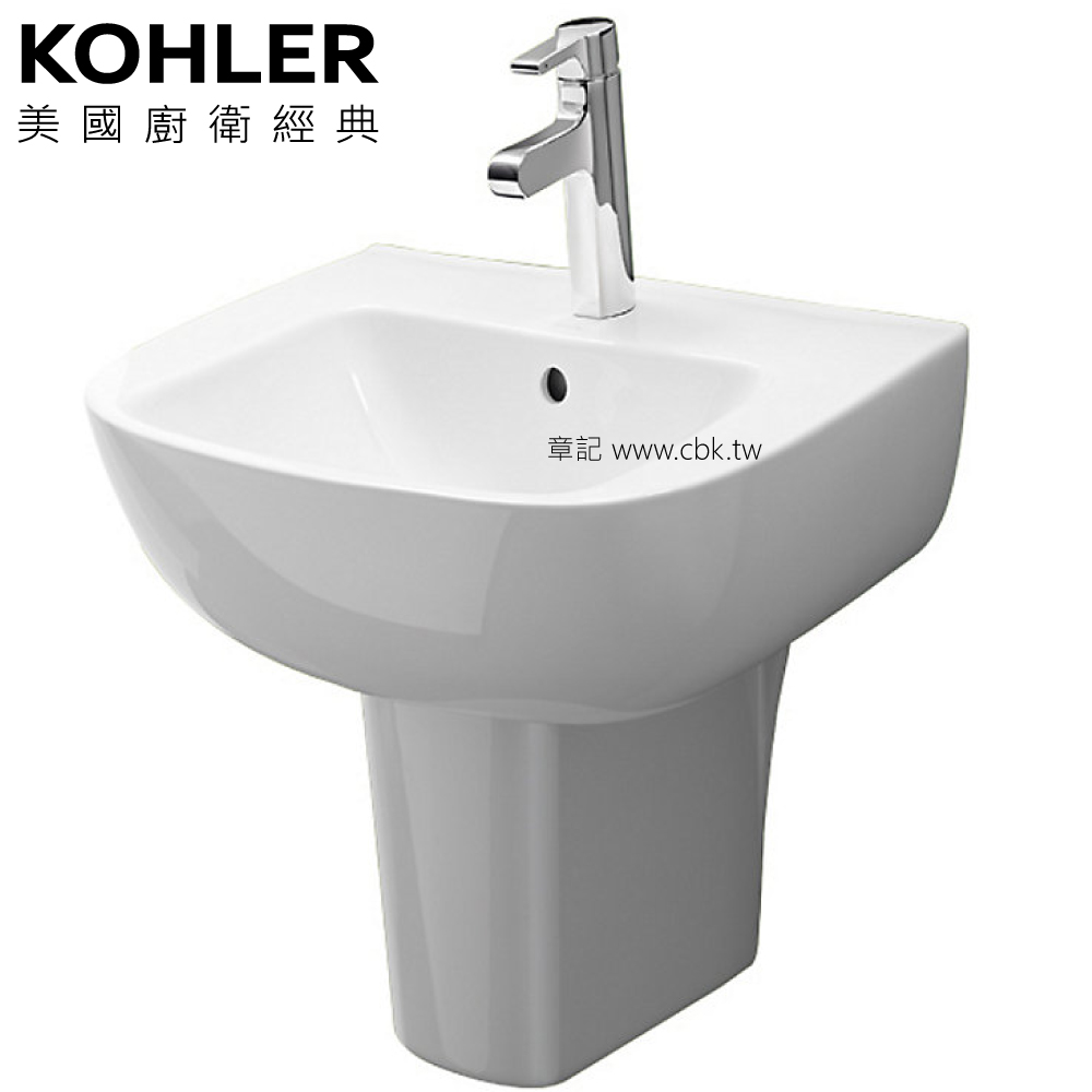 ★ 經銷精選優惠 ★ KOHLER Reach 瓷蓋面盆(57.2cm) K-72448X-1-0  |面盆 . 浴櫃|面盆