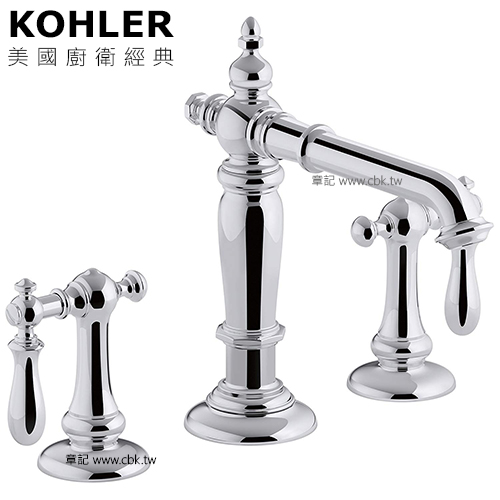 KOHLER Artifacts 三件式臉盆龍頭 K-72760T-CP_K-98068T-9M-CP  |面盆 . 浴櫃|面盆龍頭
