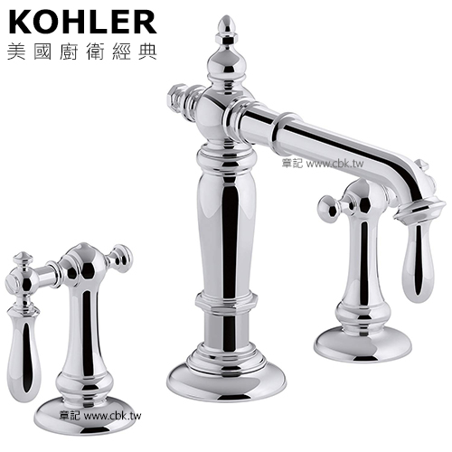 KOHLER Artifacts 三件式臉盆龍頭 K-72760T-CP_K-98068T-9M-CP 