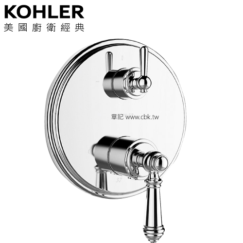 KOHLER Artifacts 控制面板+軸心 K-72819T-4-CP  |SPA淋浴設備|沐浴龍頭