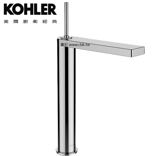 KOHLER Composed 超高腳臉盆龍頭(鈦空銀) K-73057T-4-TT  |面盆 . 浴櫃|面盆龍頭