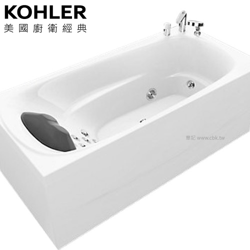 KOHLER Karess 整體化按摩浴缸(170cm) K-76449TW-NW-0  |浴缸|按摩浴缸