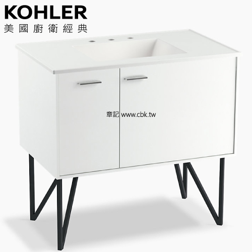 KOHLER Jute 浴櫃盆組(90cm) K-77125T-0_K-96016T-8-G81 