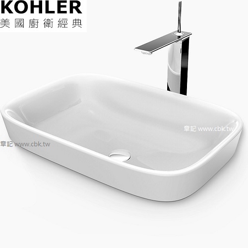 KOHLER ModernLife 檯面盆(59.8cm) K-77762T-0  |面盆 . 浴櫃|檯面盆