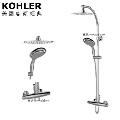 KOHLER Flipside 淋浴柱(Rain Duet系列) K-7789T-C7-CP  |明鏡 . 鏡櫃|明鏡
