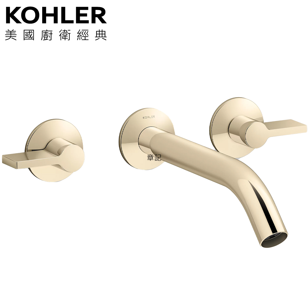 KOHLER Components 附牆浴缸龍頭含預埋軸心(法蘭金) K-78014T-4-AF 