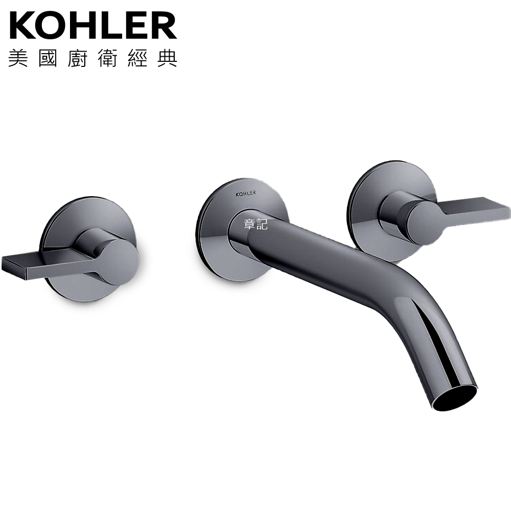 KOHLER Components 附牆浴缸龍頭含預埋軸心(鈦空銀) K-78014T-4-TT 