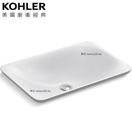 KOHLER Carillon 上嵌檯面盆(53.3cm) K-96117T-0  |面盆 . 浴櫃|檯面盆