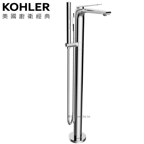 KOHLER Avid 落地式浴缸龍頭 K-97367T-B4-CP  |浴缸|按摩浴缸