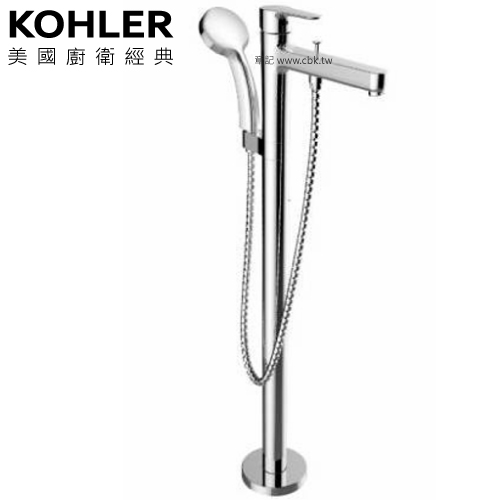 KOHLER July 落地式浴缸龍頭(含預埋軸心) K-98614T-B4-CP  |SPA淋浴設備|浴缸龍頭